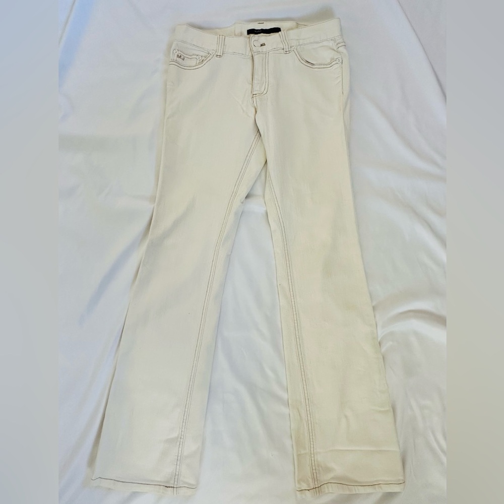 Marc Jacobs Cream Flare Jeans